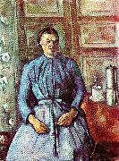 Paul Cezanne, kvinna med kaffekanna